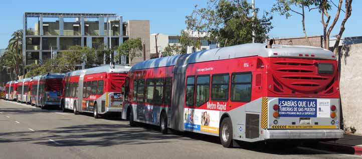 LA Metro NABI BRT buses